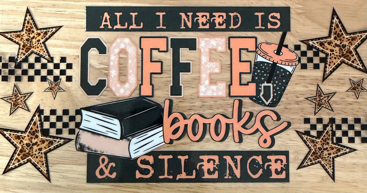 Coffee & Books UVDTF Wrap
