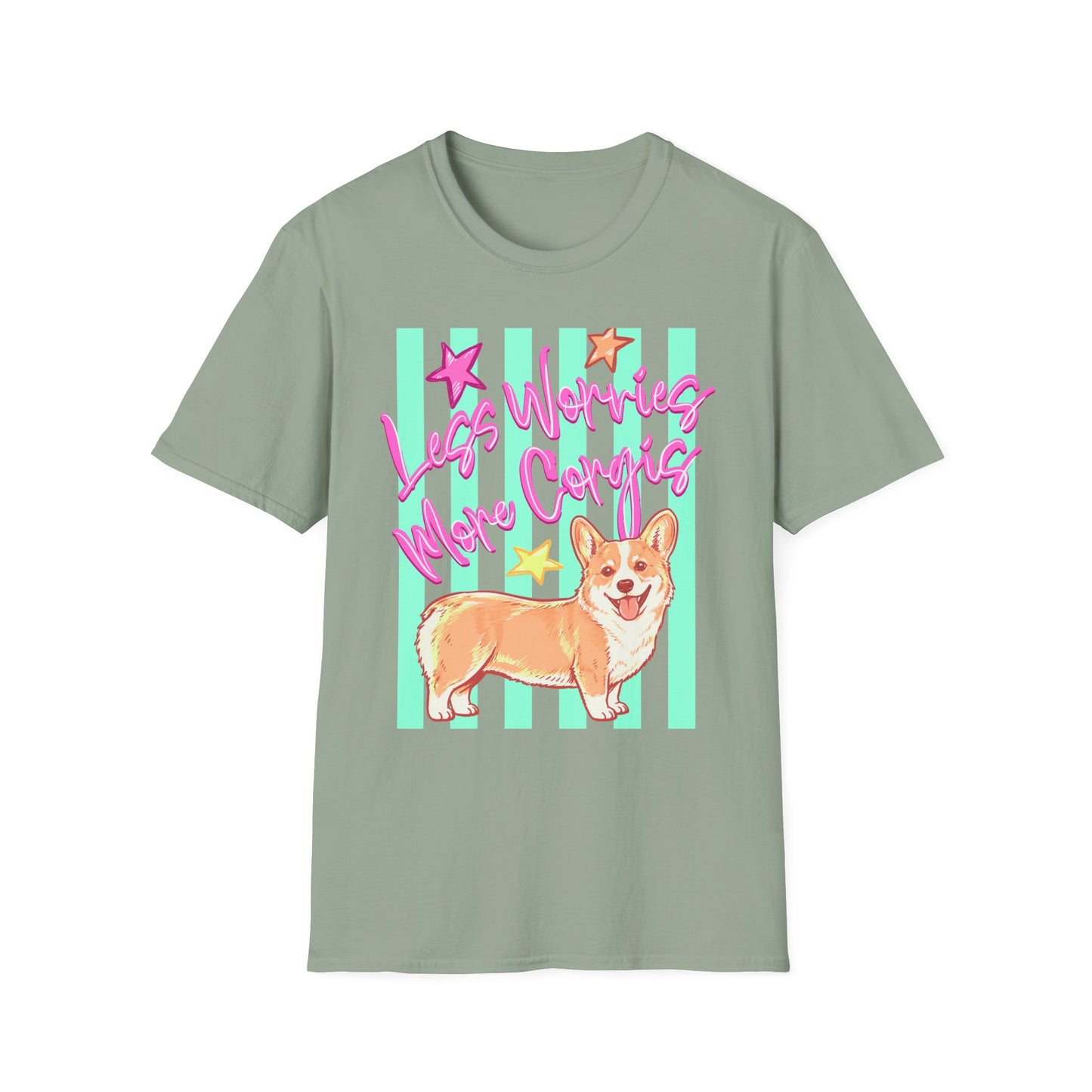 Less Worries More Corgis T-Shirt