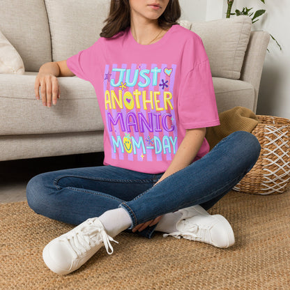 Just Another Manic Mom-Day T-Shirt | Pastel Retro Mom Shirt