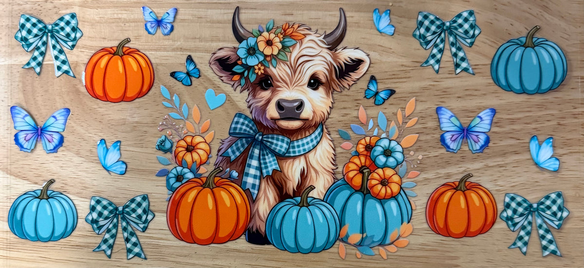 Pumpkin Highland UVDTF Wrap