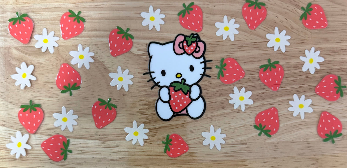 Strawberry Hello Kitty UVDTF Wrap