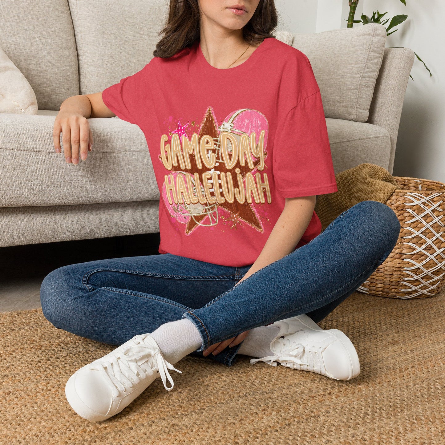 Game Day Hallelujah T-Shirt | Cheer Spirit Football Baseball