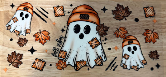 Fall Vibes Ghostie UVDTF Wrap