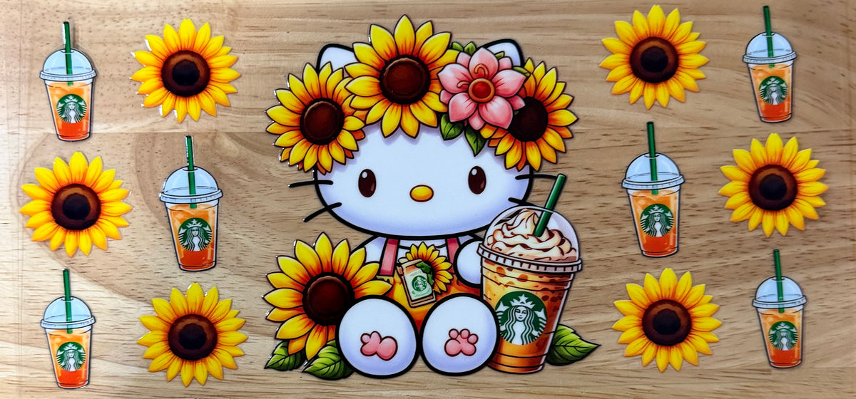 Hello Kitty Sunflower UVDTF Wrap