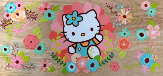 Floral Hello Kitty UVDTF Wrap