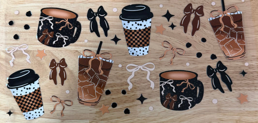 Retro Coffee UVDTF Wrap