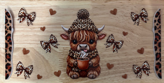 Highland Cow UVDTF Wrap