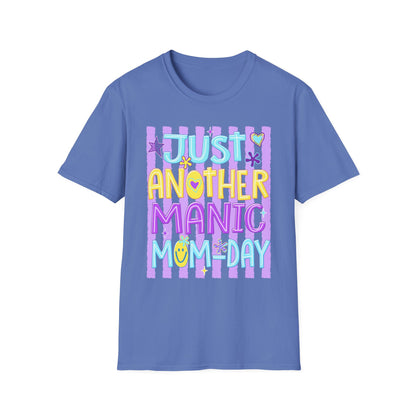 Just Another Manic Mom-Day T-Shirt | Pastel Retro Mom Shirt