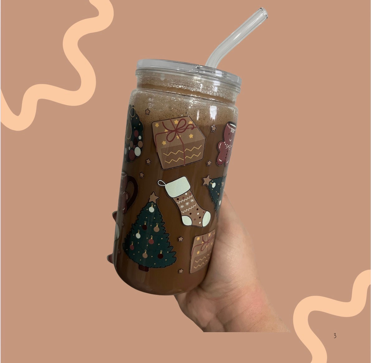 Hot Chocolate Tumbler - 16oz Snowglobe