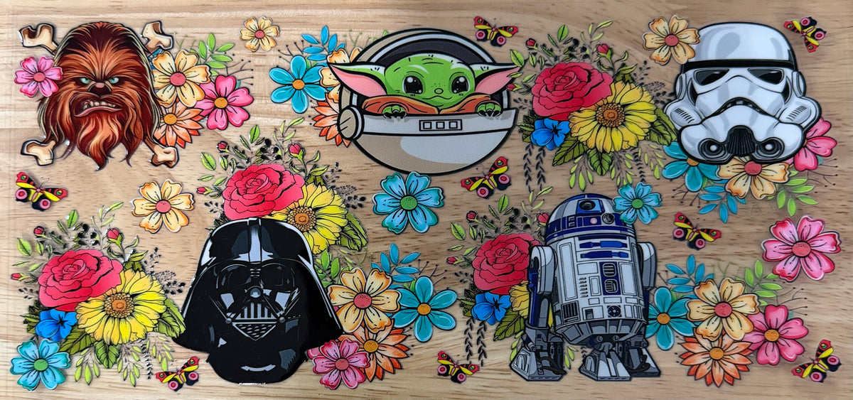 Floral Star Wars UVDTF Wrap