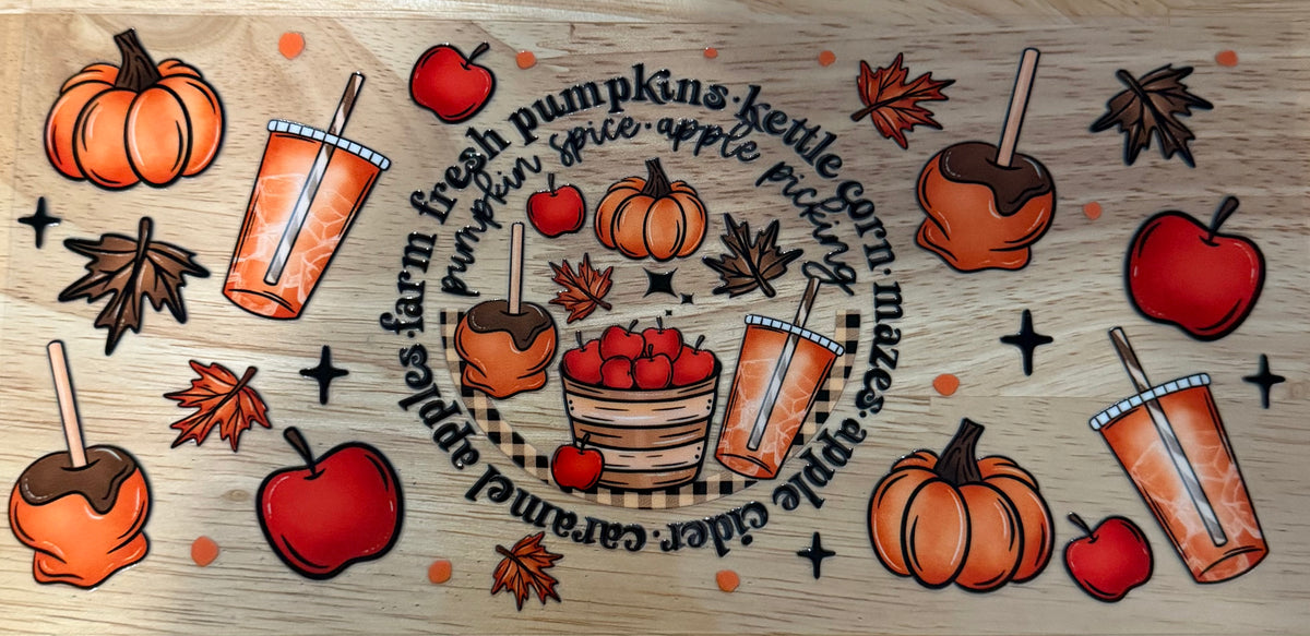 Pumpkin Patch UVDTF Wrap