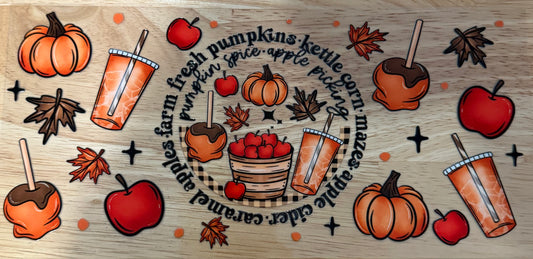 Pumpkin Patch UVDTF Wrap