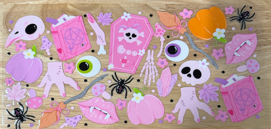 Pink Halloween UVDTF Wrap