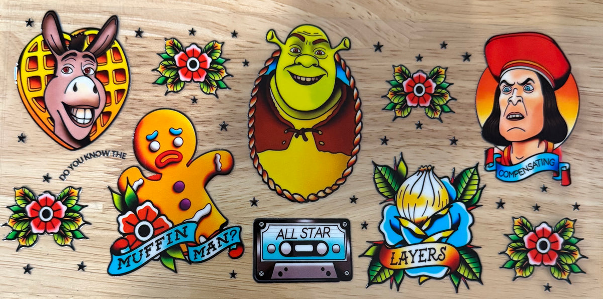 Shrek UVDTF Wrap