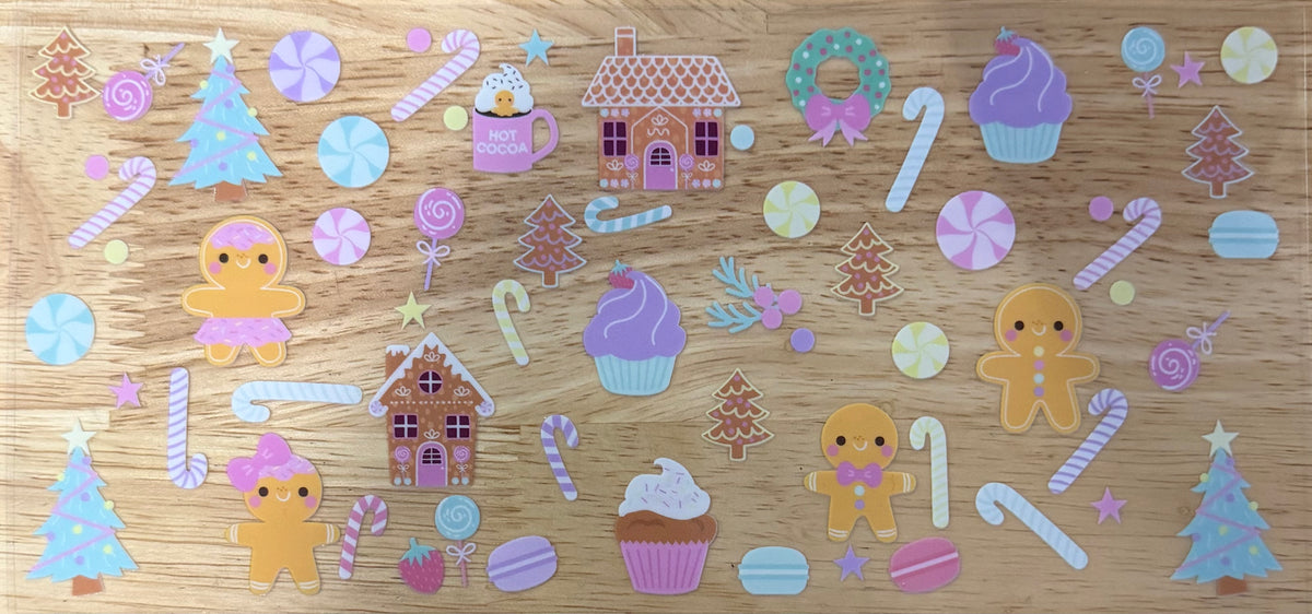 Pastel Christmas UVDTF Wrap
