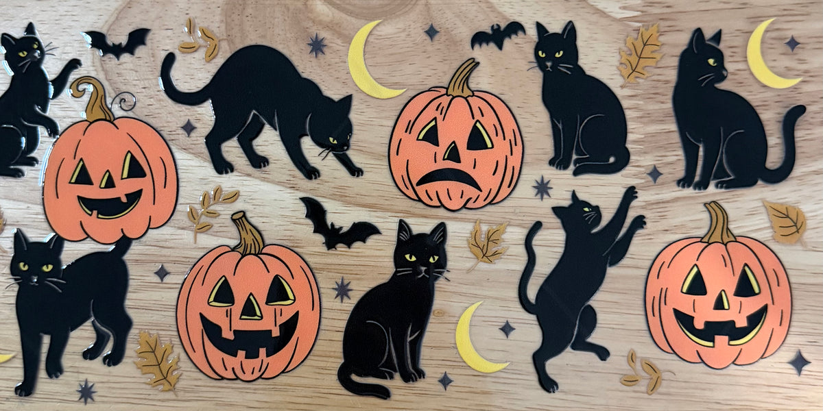 Cats & Pumpkins UVDTF Wrap