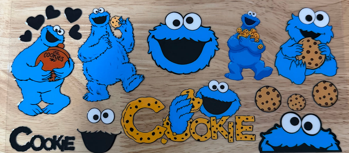 Cookie Monster UVDTF Wrap