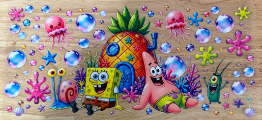 SpongeBob UVDTF Wrap