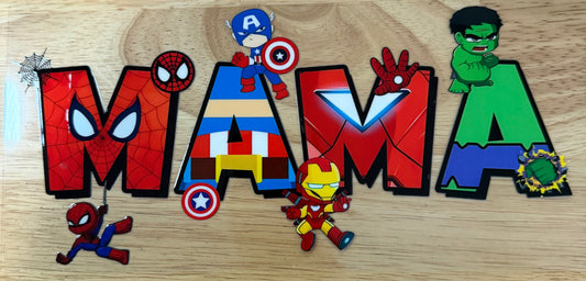 Superhero Mama UVDTF Wrap