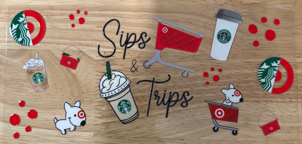 Sips & Trips UVDTF Wrap