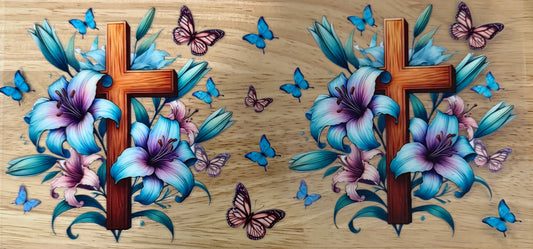 Butterflies & Faith UVDTF Wrap