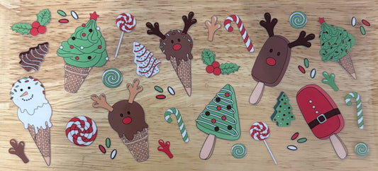 Christmas Ice Cream UVDTF Wrap