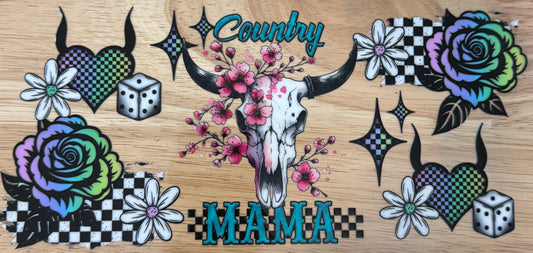 Cowboy Mama UVDTF Wrap
