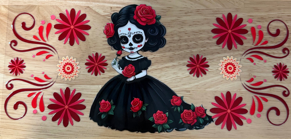 Sugar Skull UVDTF Wrap