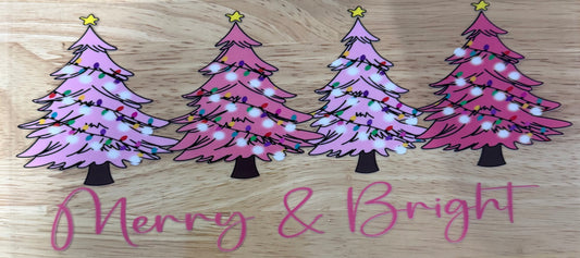 Merry& Bright Christmas UVDTF Wrap
