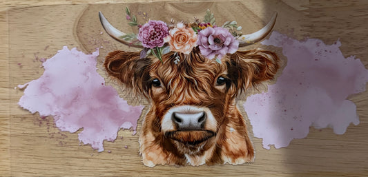 Highland Floral Wreath UVDTF Wrap