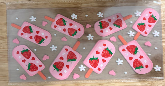 Strawberry Ice Cream UVDTF Wrap