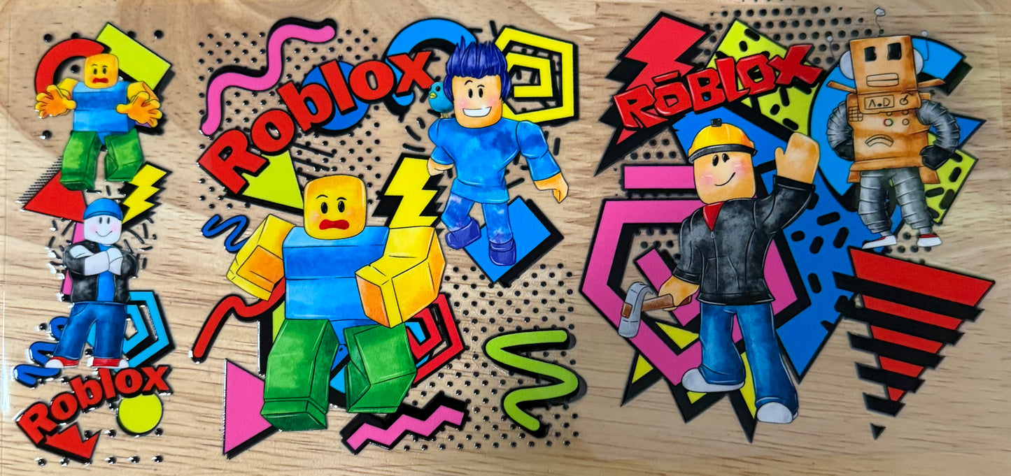 Retro Roblox UVDTF Wrap