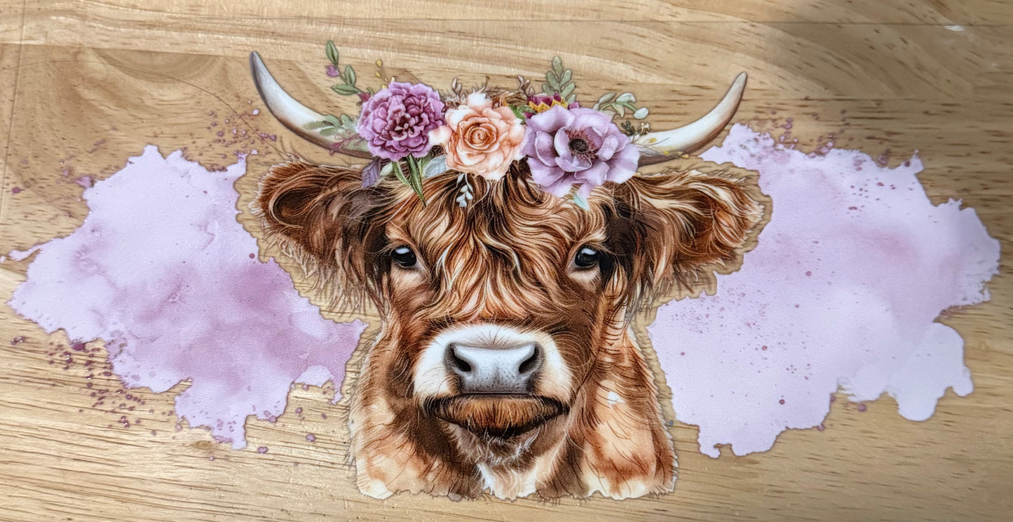 Highland Cow UVDTF Wrap