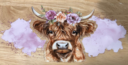 Highland Cow UVDTF Wrap