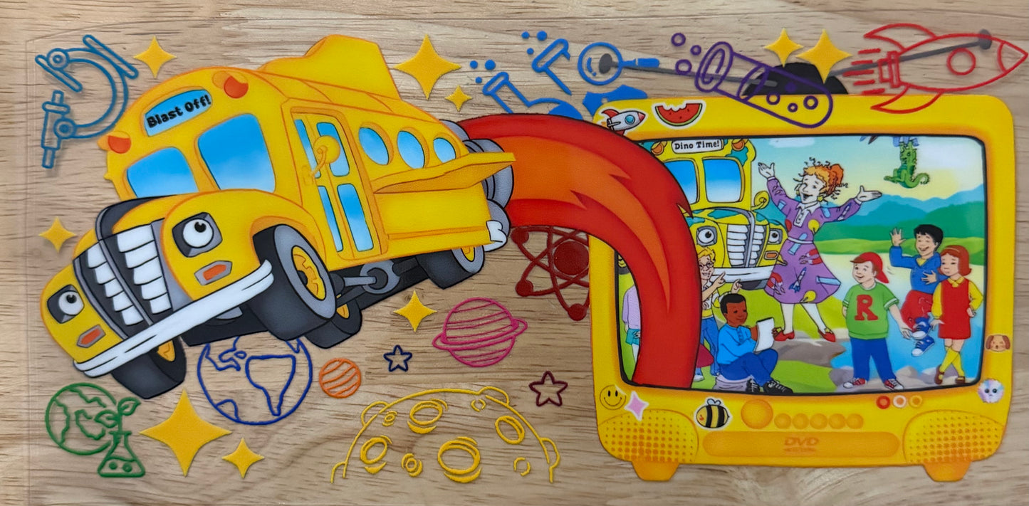 Magic School Bus UVDTF Wrap