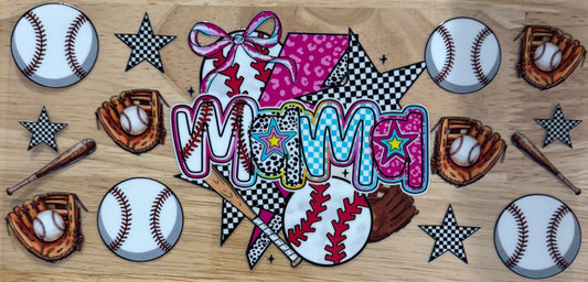 Baseball Mama UVDTF Wrap