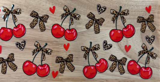 Leopard Cherries UVDTF Wrap
