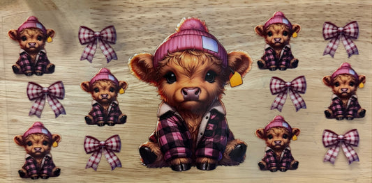 Flannel Highland UVDTF Wrap