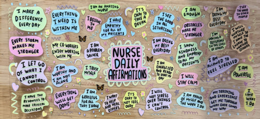 Nurse Affirmations UVDTF Wrap