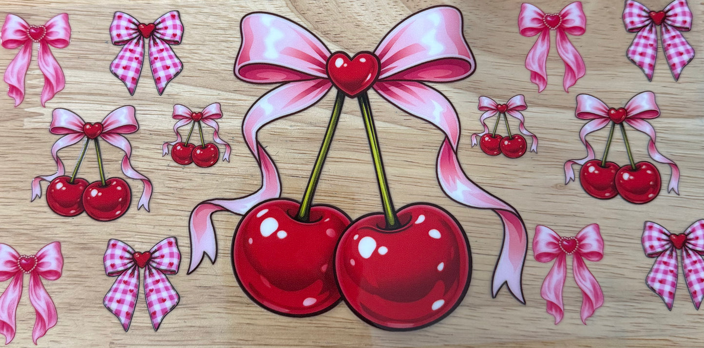 Cherry & Bows UVDTF Wrap
