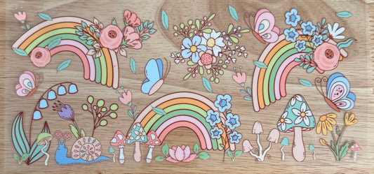 Colorful Rainbows UVDTF Wrap
