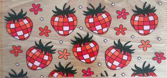 Disco Strawberry UVDTF Wrap