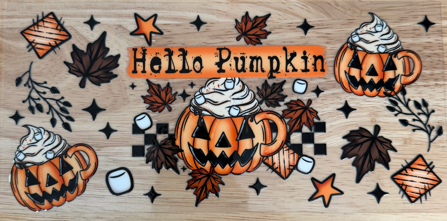 Hello Pumpkin UVDTF Wrap