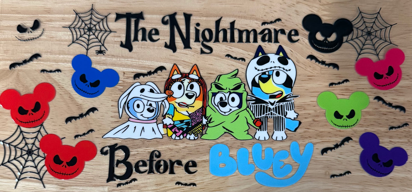 Nightmare Before Bluey UVDTF Wrap