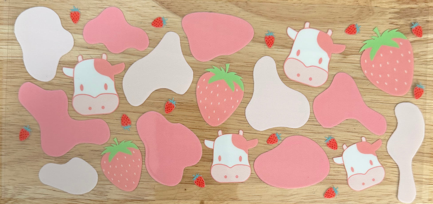Pink Cow Milk UVDTF Wrap