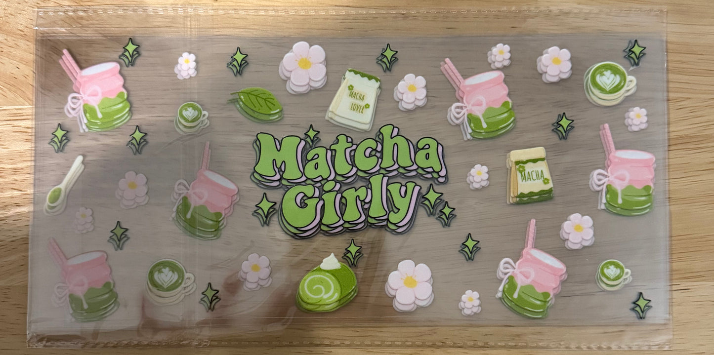 Matcha Girly UVDTF Wrap
