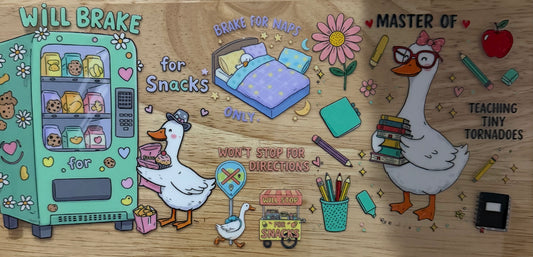 Teacher Goose UVDTF Wrap