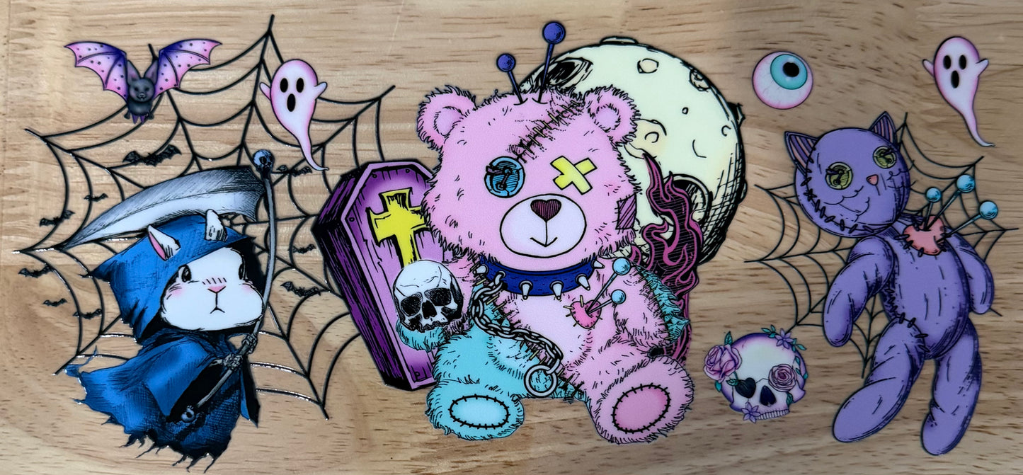 Spooky Teddy UVDTF Wrap
