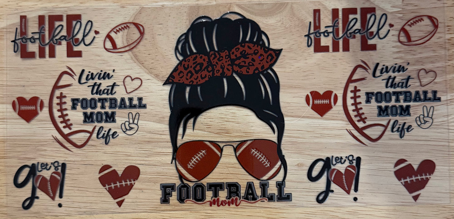 Football Mom UVDTF Wrap