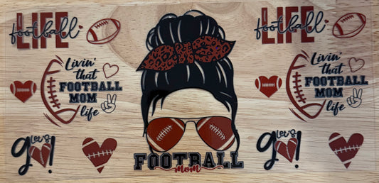 Football Mom UVDTF Wrap